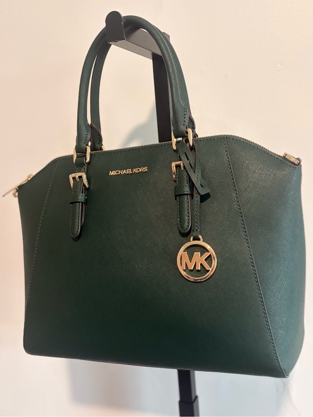 Michael Kors Women's Green Saffiano Leather Satchel NEW WITH TAGS / NWT